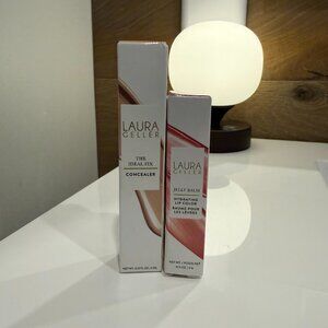 Laura Geller Concealer Porcelain + Jelly Balm Lip In The Buff NEW